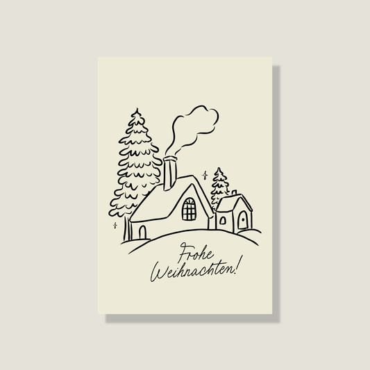 Postkarte 'Frohe Weihnachten'