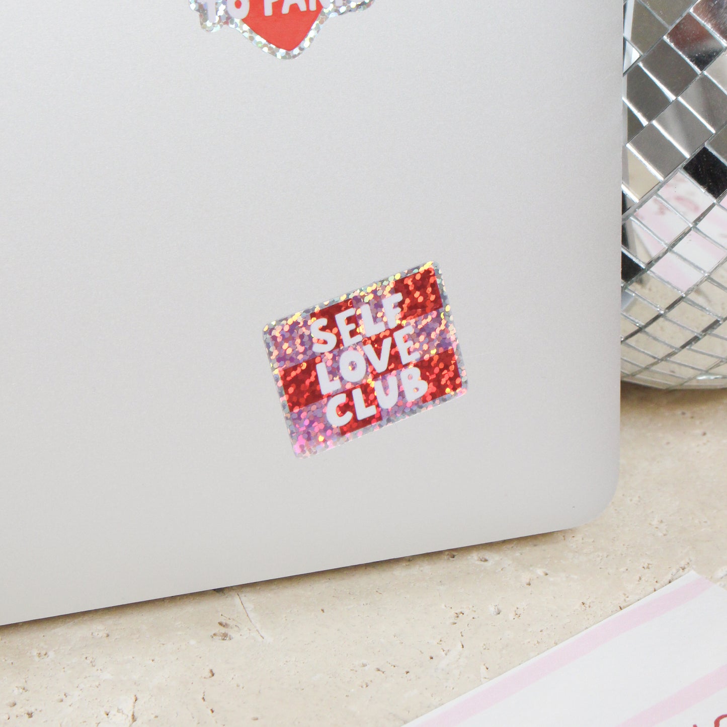 Glitzer Sticker 'Self Love Club'