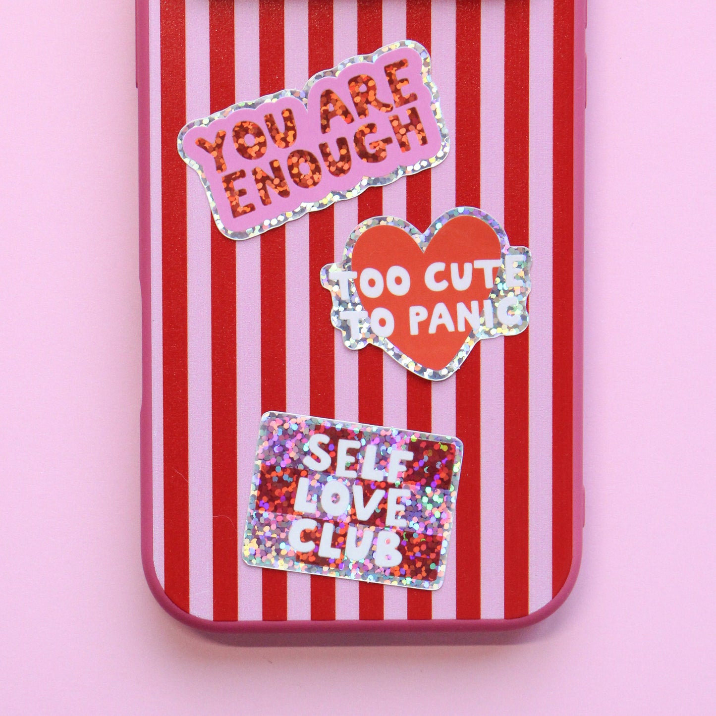 Glitzer Sticker 'You are enough'