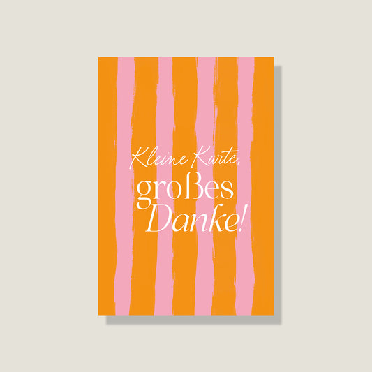 Postkarte 'Großes Danke'