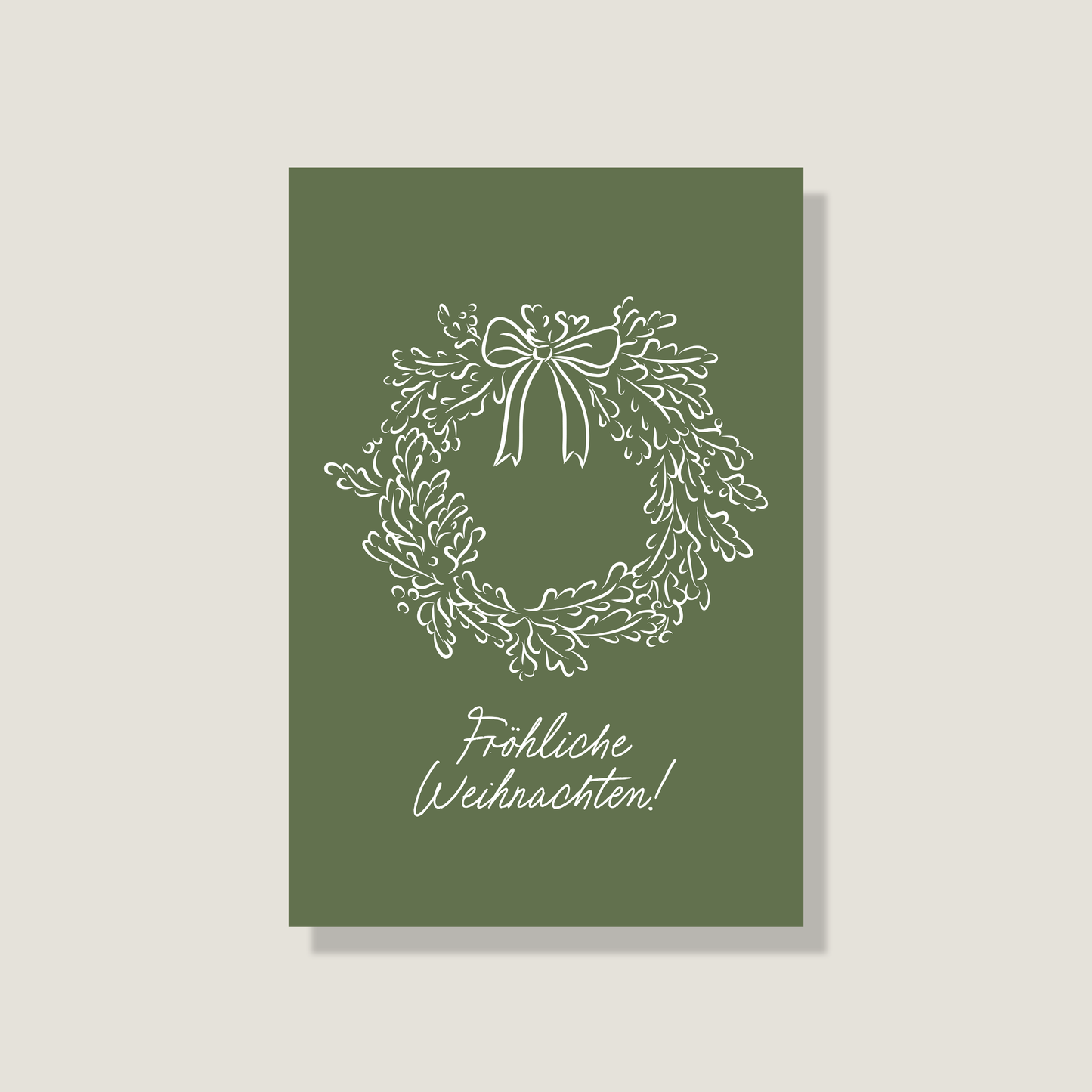 Postkarte 'Fröhliche Weihnachten'