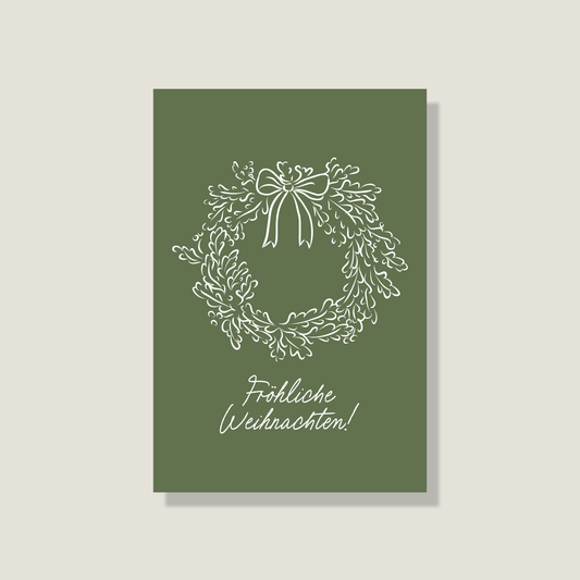 Postkarte 'Fröhliche Weihnachten'