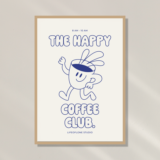 Poster 'Coffee club'