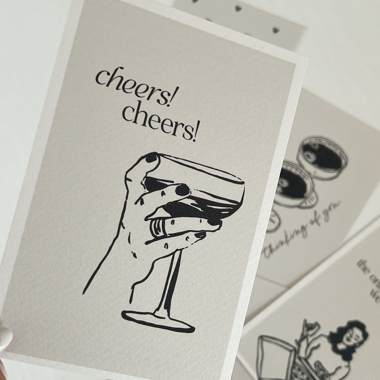 Postkarte 'Cheers cheers'