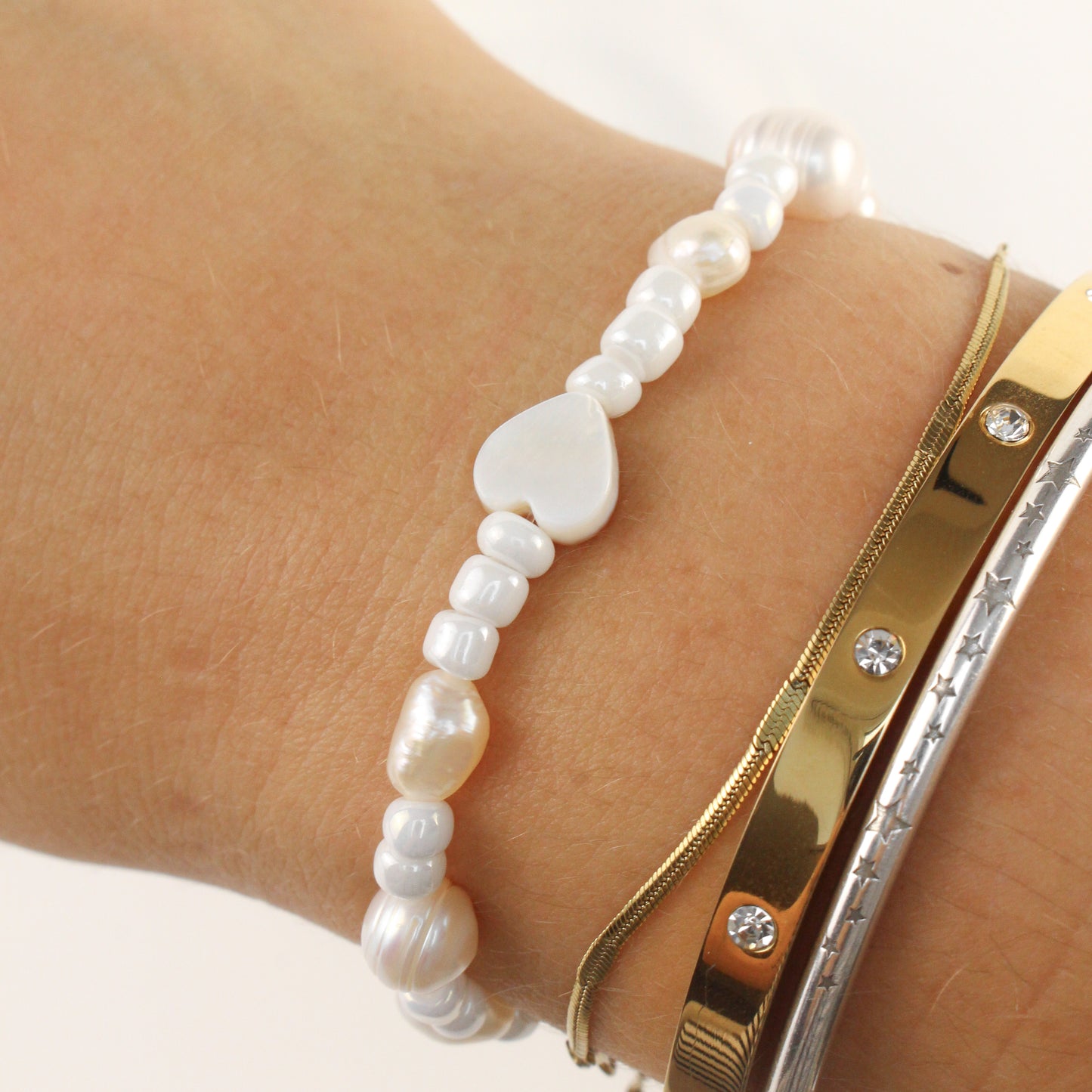 Armband 'Pearl Heart'