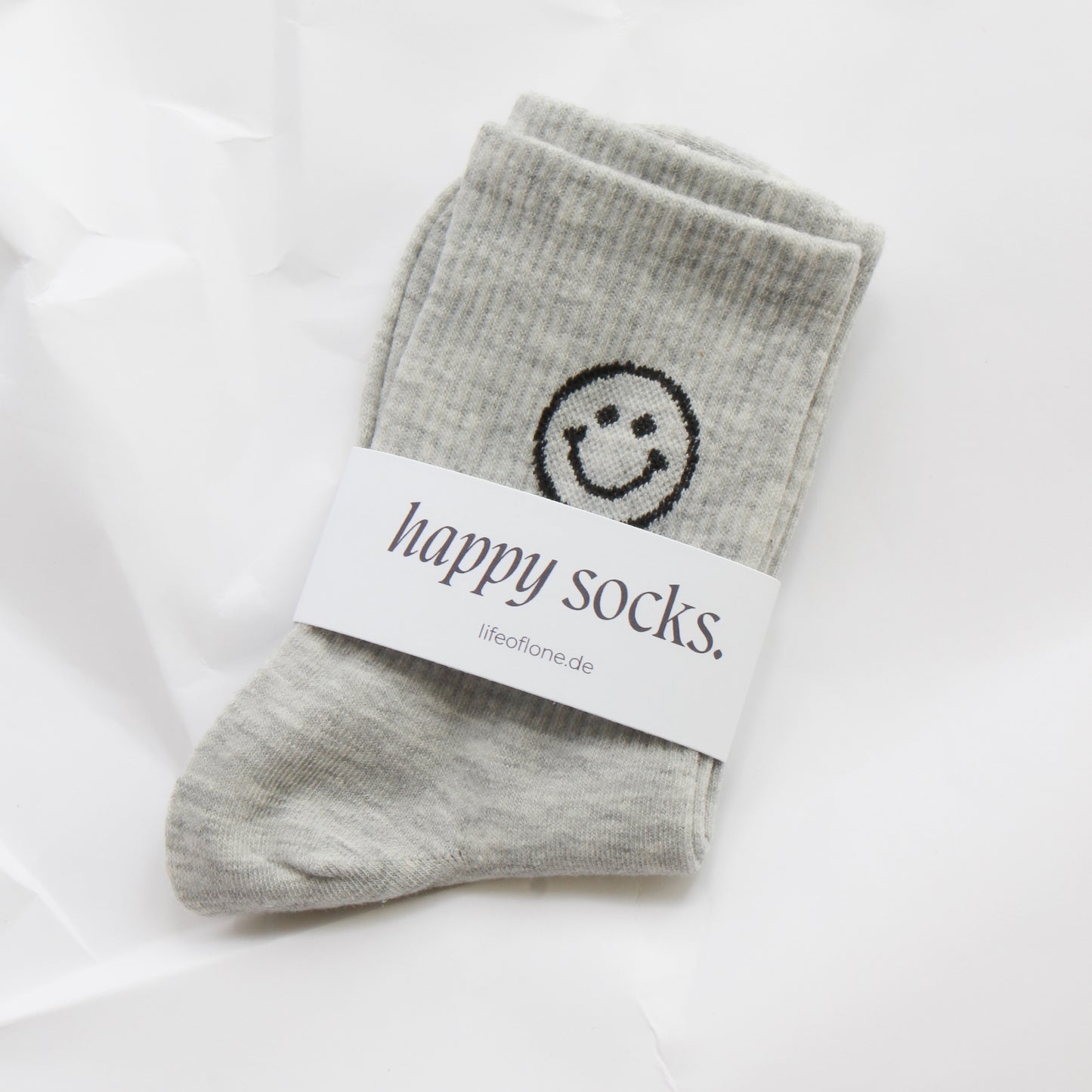 Socken 'Happy grey'