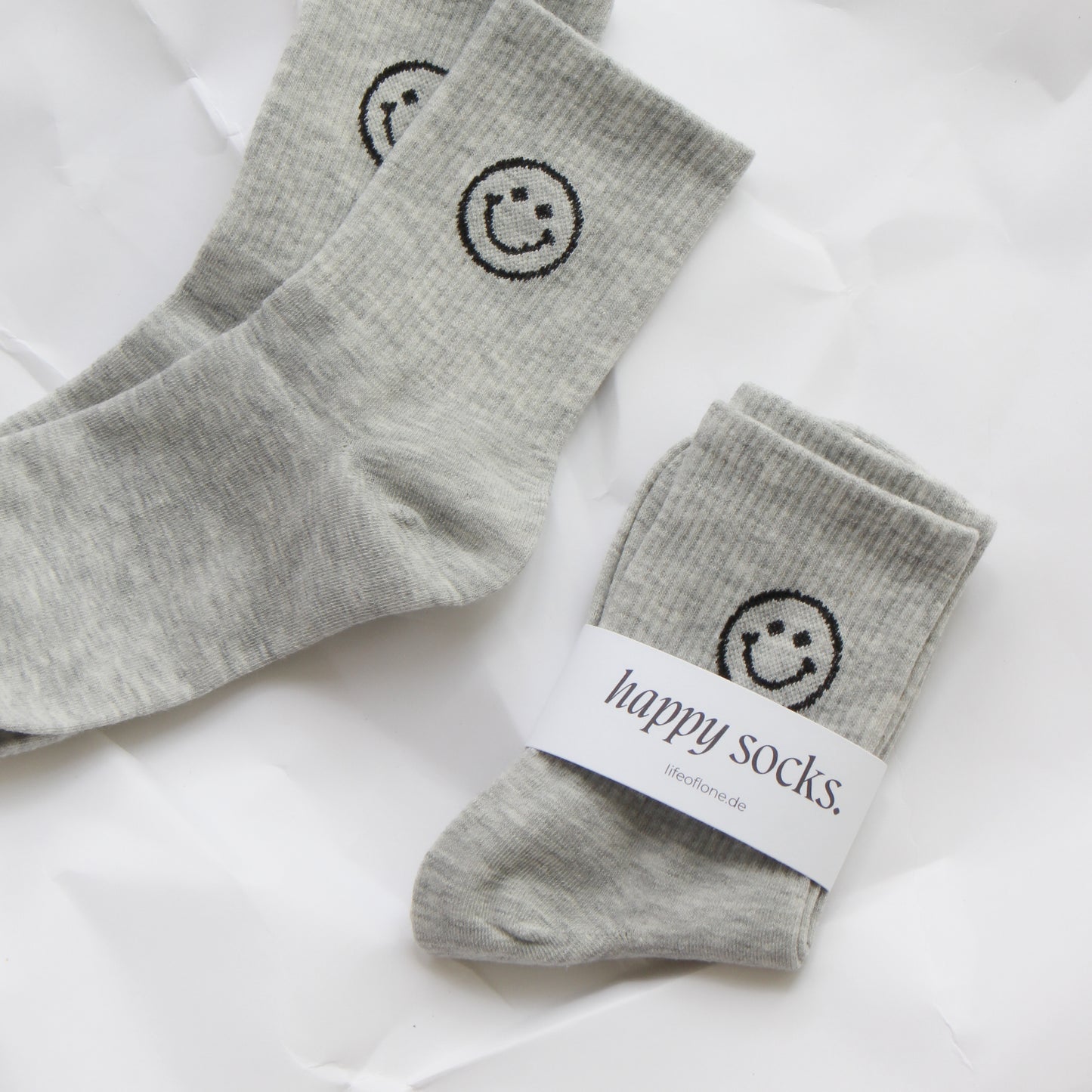 Socken 'Happy grey'