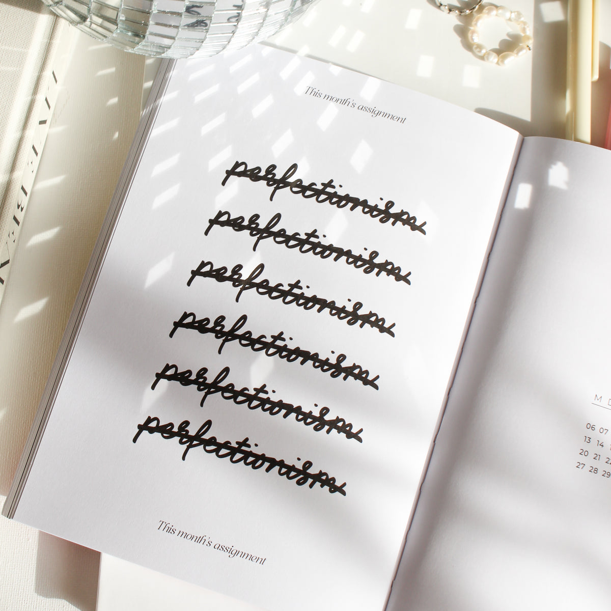 Softcover Kalender 'Perfectionism detox'