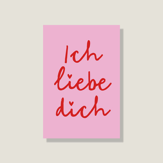 Postkarte 'Ich liebe dich'