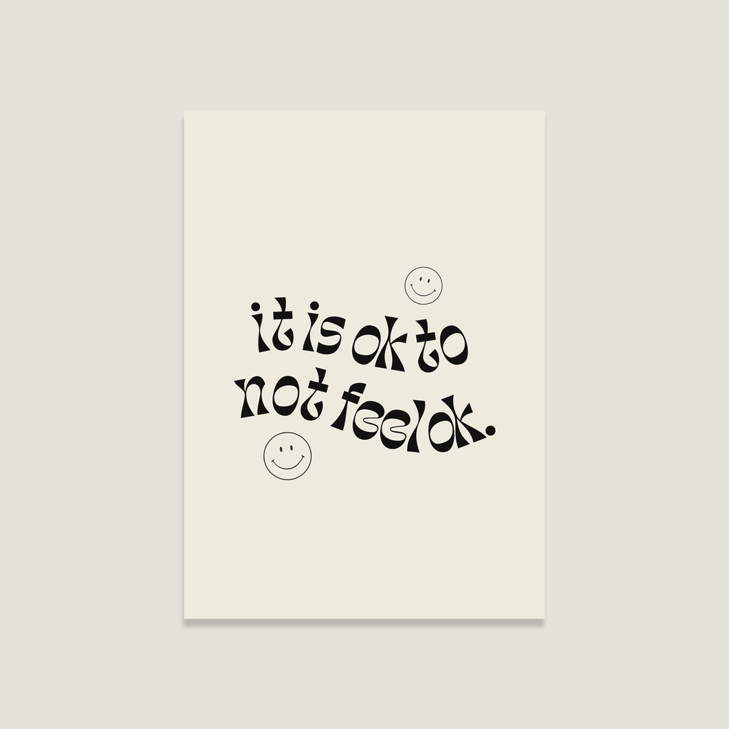 Postkarte 'It is ok'