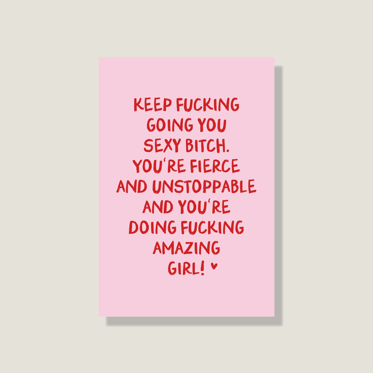 Postkarte 'Keep going'