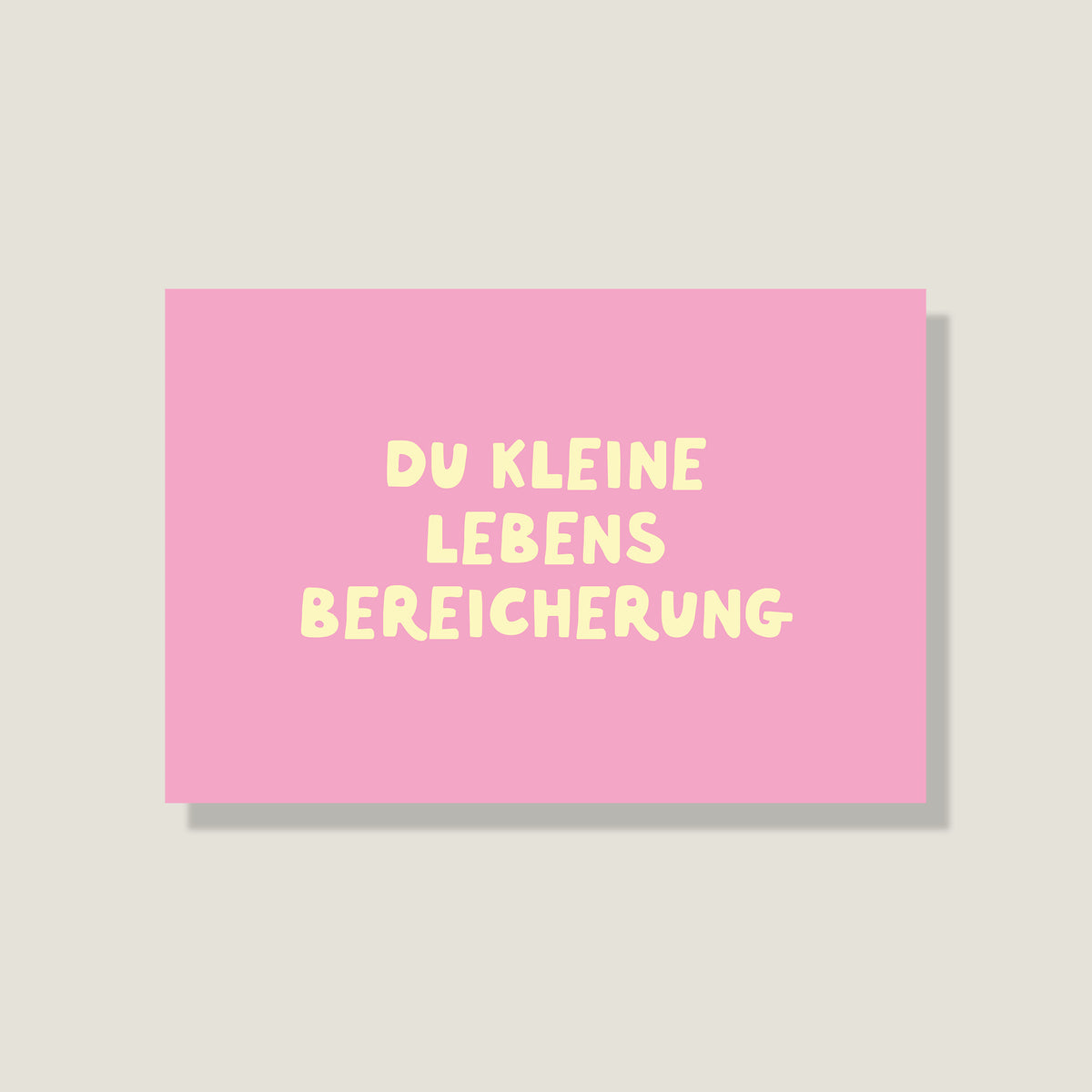 Postkarte 'Lebensbereicherung'