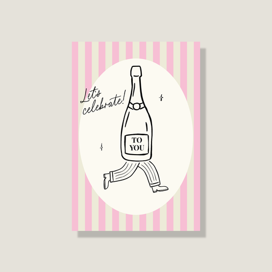 Postkarte 'Let's celebrate'