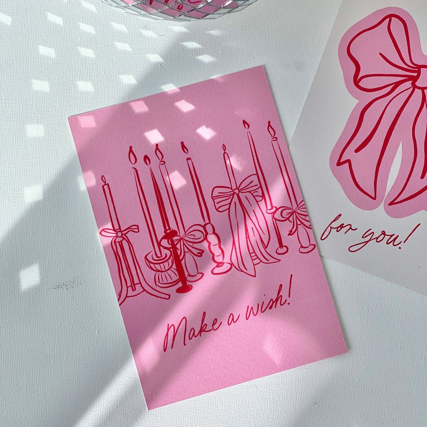 Postkarte 'Make a wish'
