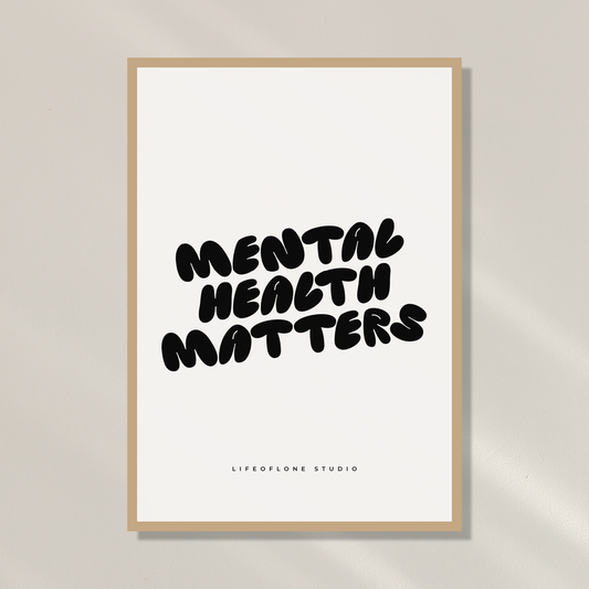 Poster 'Mental health matters'