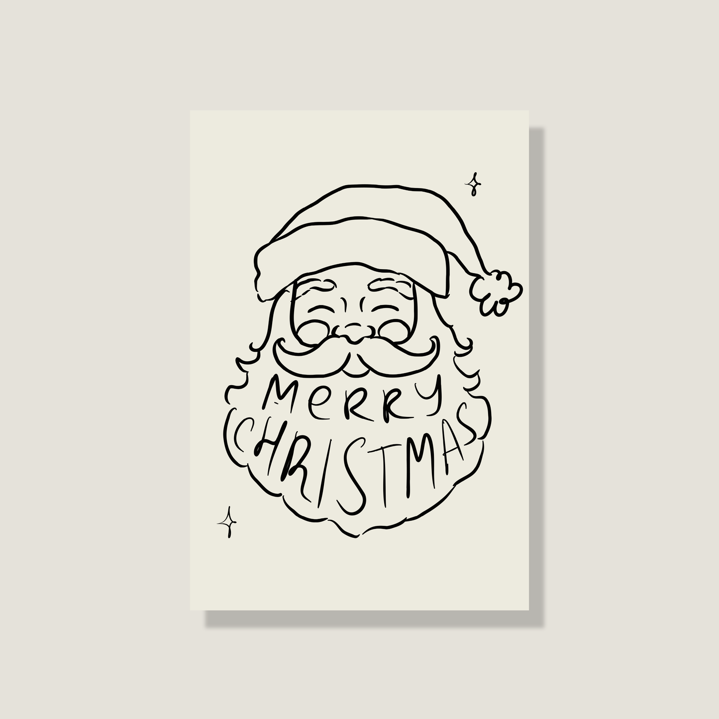 Postkarte 'Merry Christmas'