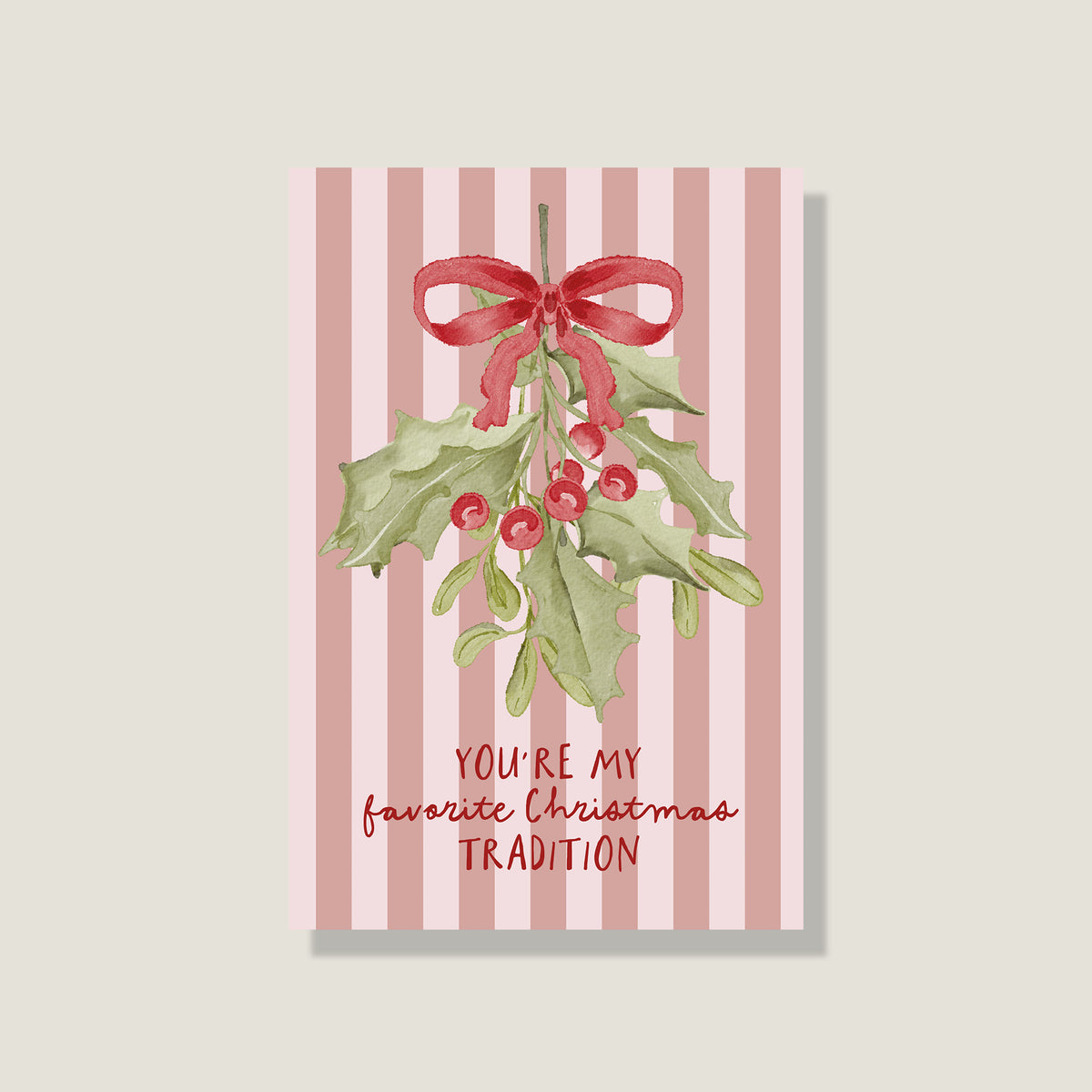 Postkarte 'Favorite Christmas Tradition'