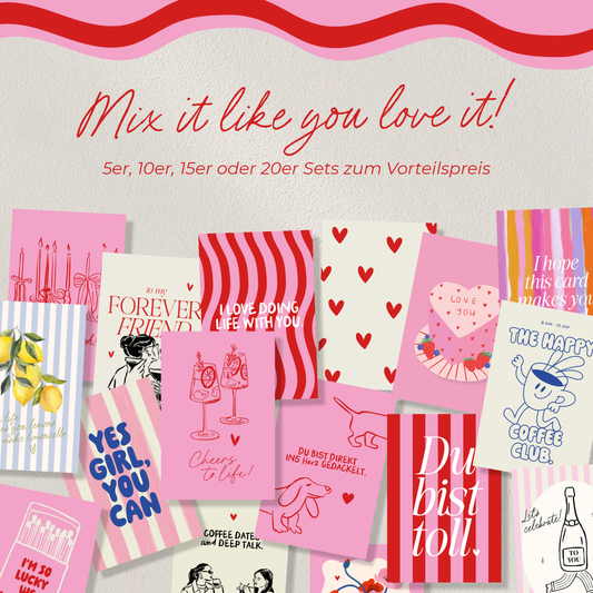 Postkarten Set - Individueller Mix