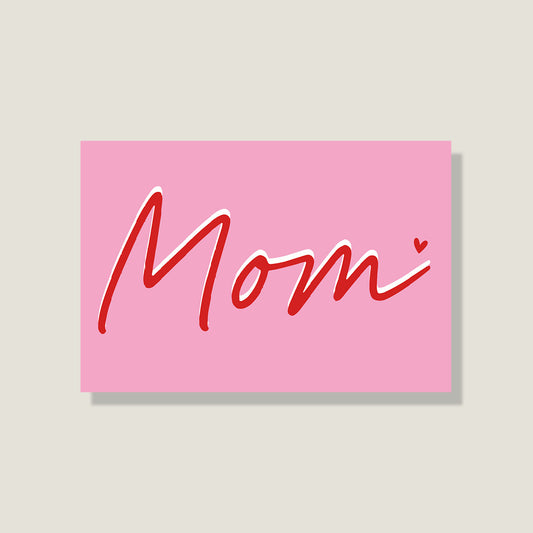 Postkarte 'Mom'