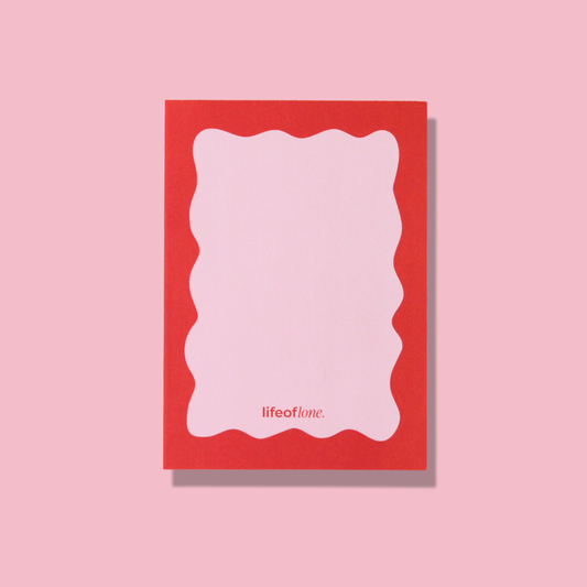 Notizblock 'Rosy waves'