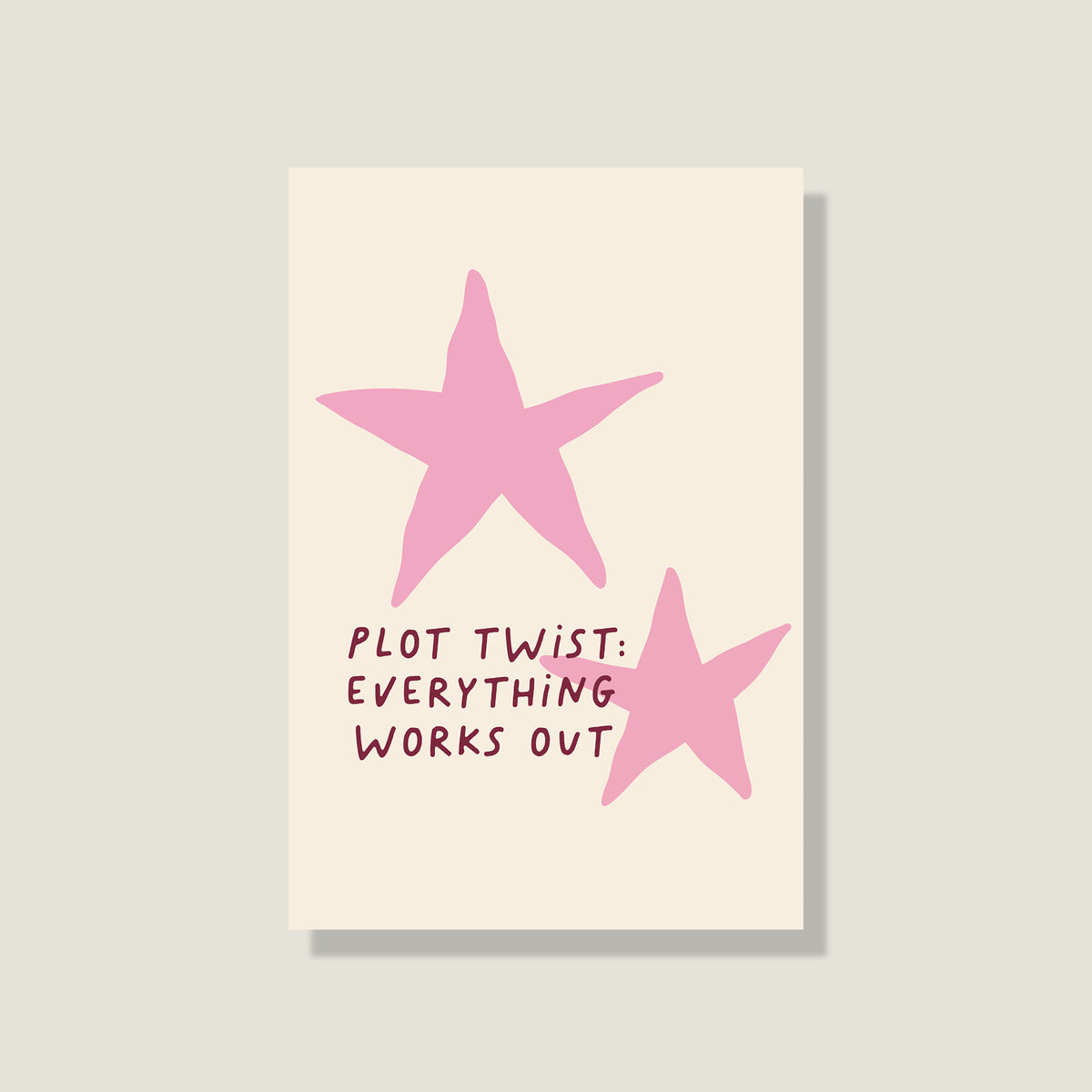 Postkarte 'Plot Twist'