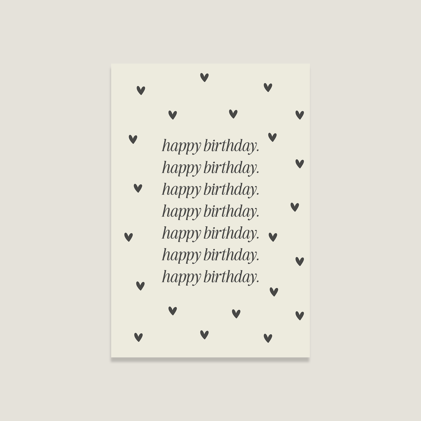 Postkarte 'Happy Birthday'