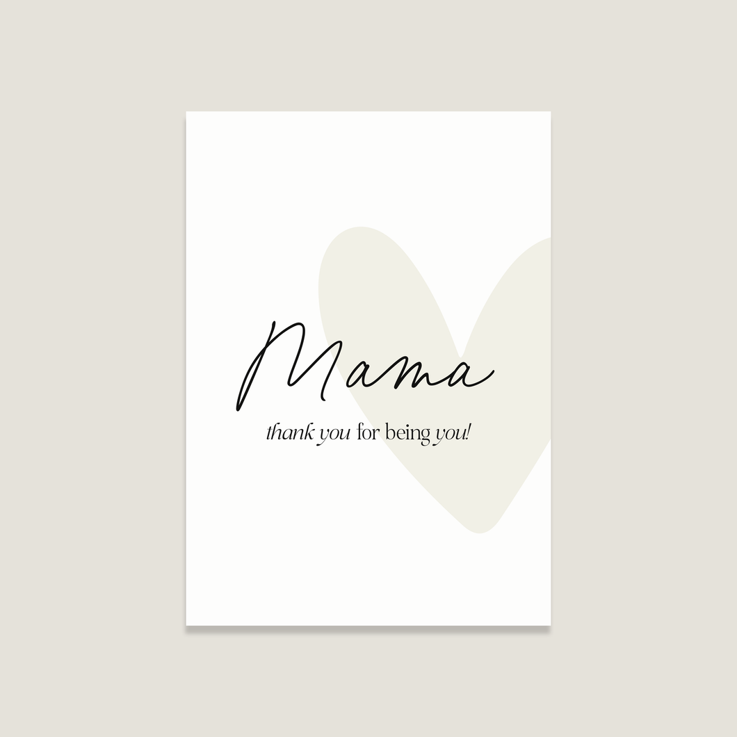 Postkarte 'Mama'
