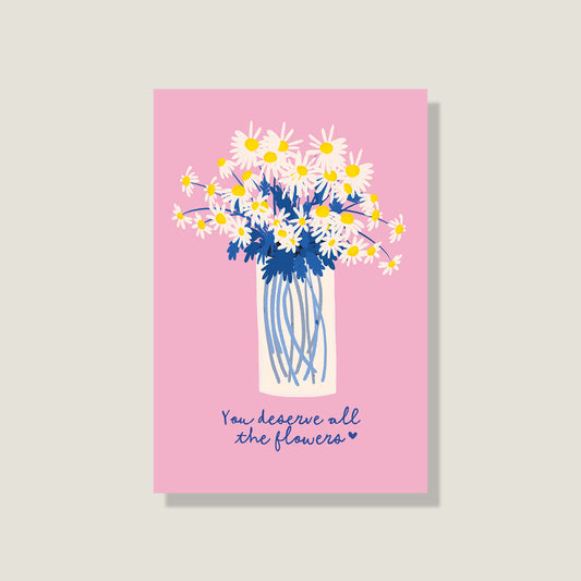 Postkarte 'All the flowers'