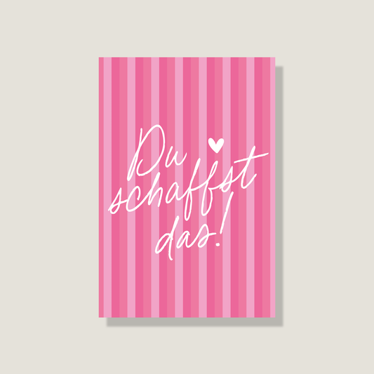 Postkarte 'Du schaffst das'