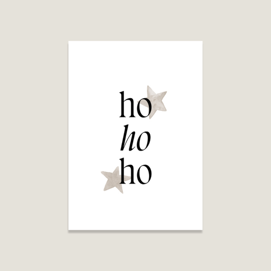 Postkarte 'Ho Ho Ho'