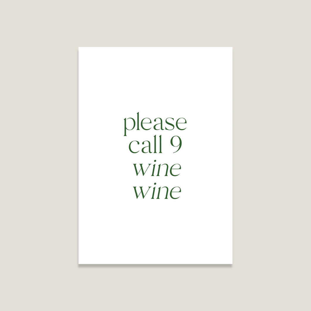 Postkarte 'Wine'