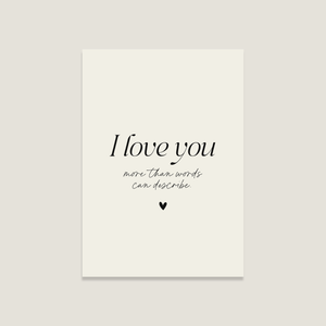 Postkarte 'I love you'