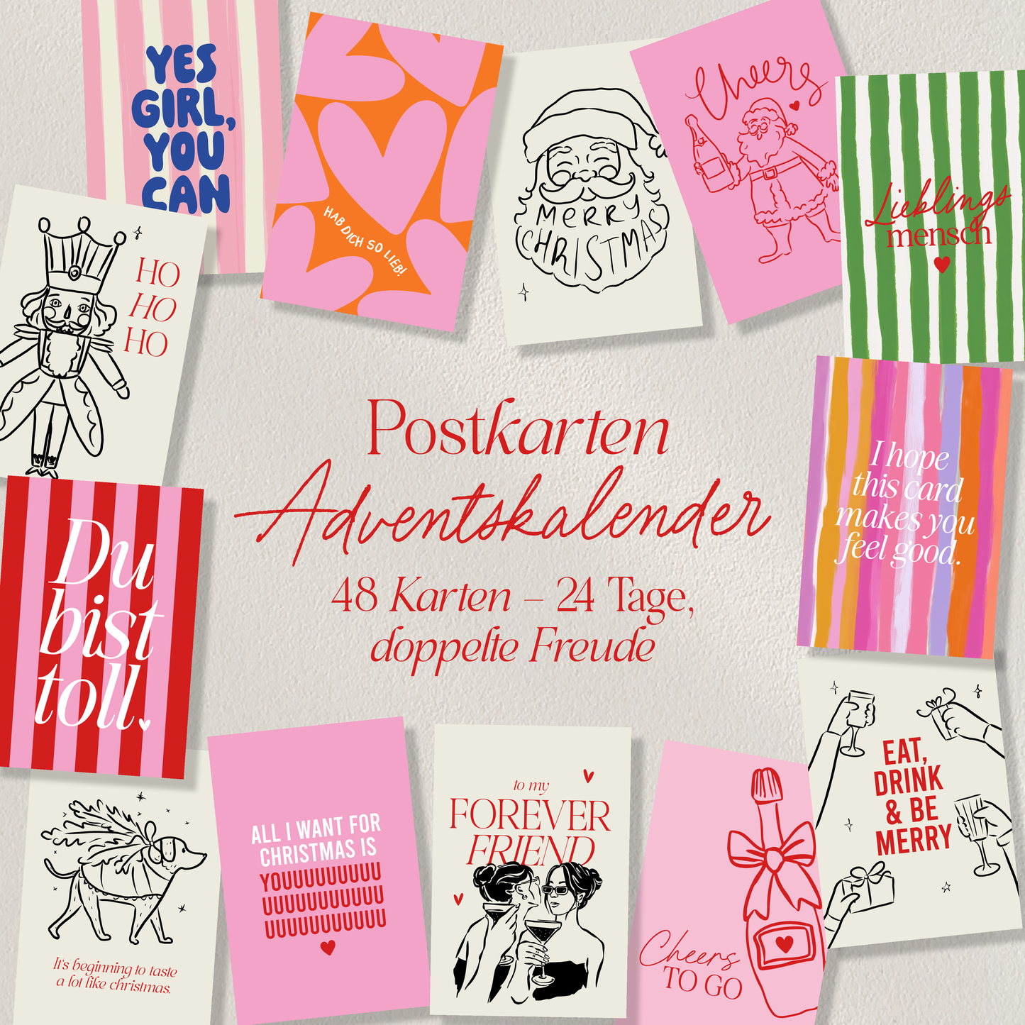 Postkarten Adventskalender