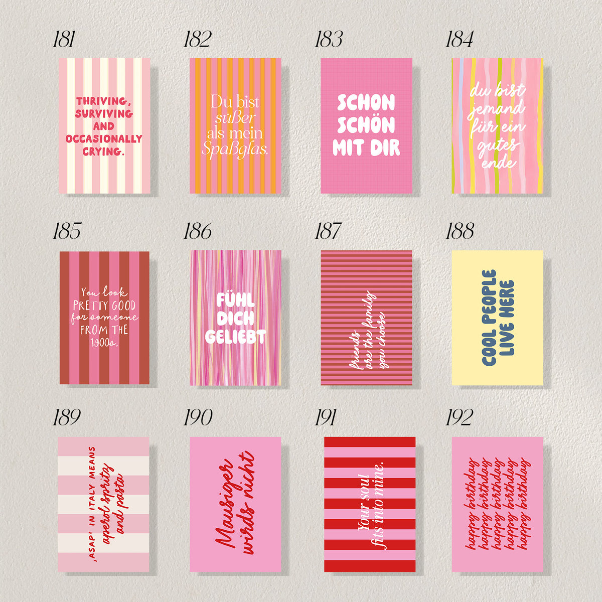 Postkarten Set - Individueller Mix