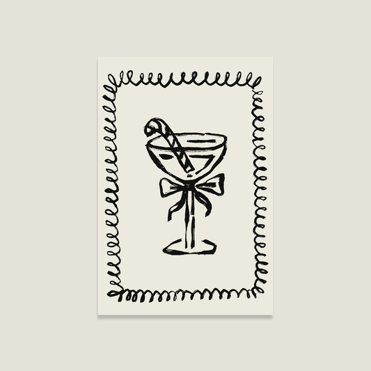 Postkarte 'X-mas cocktail'