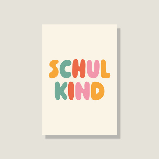 Postkarte 'Schulkind'