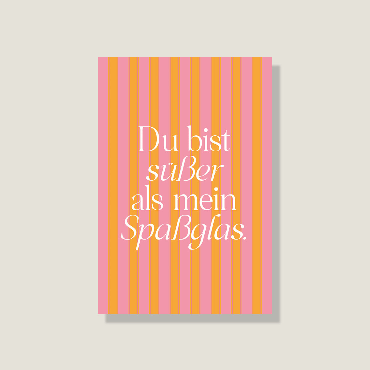 Postkarte 'Spaßglas'