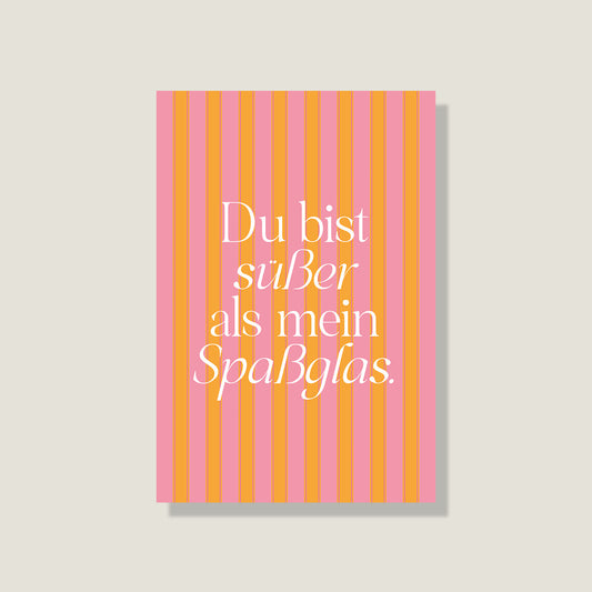 Postkarte 'Spaßglas'