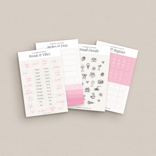 Stickerbögen Set 'Lucky Girl'
