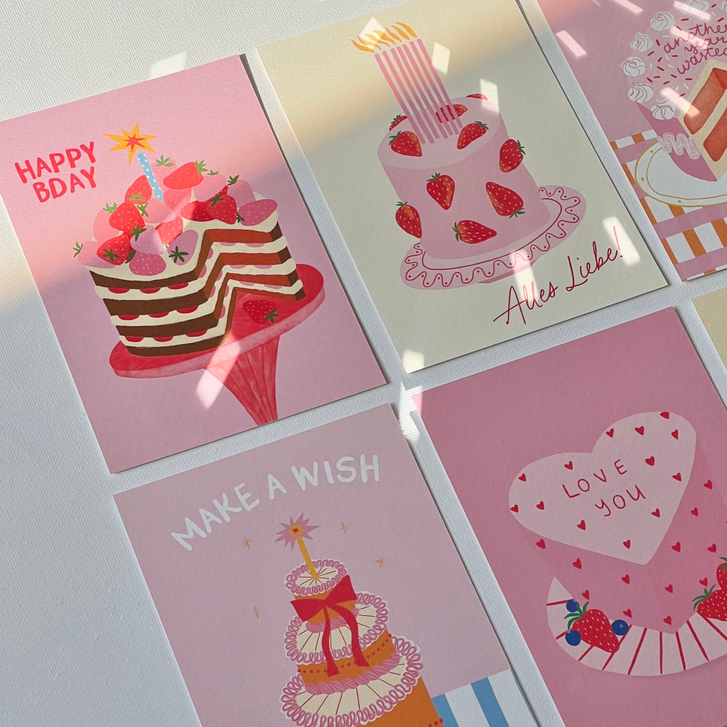 Postkarte 'Happy bday'
