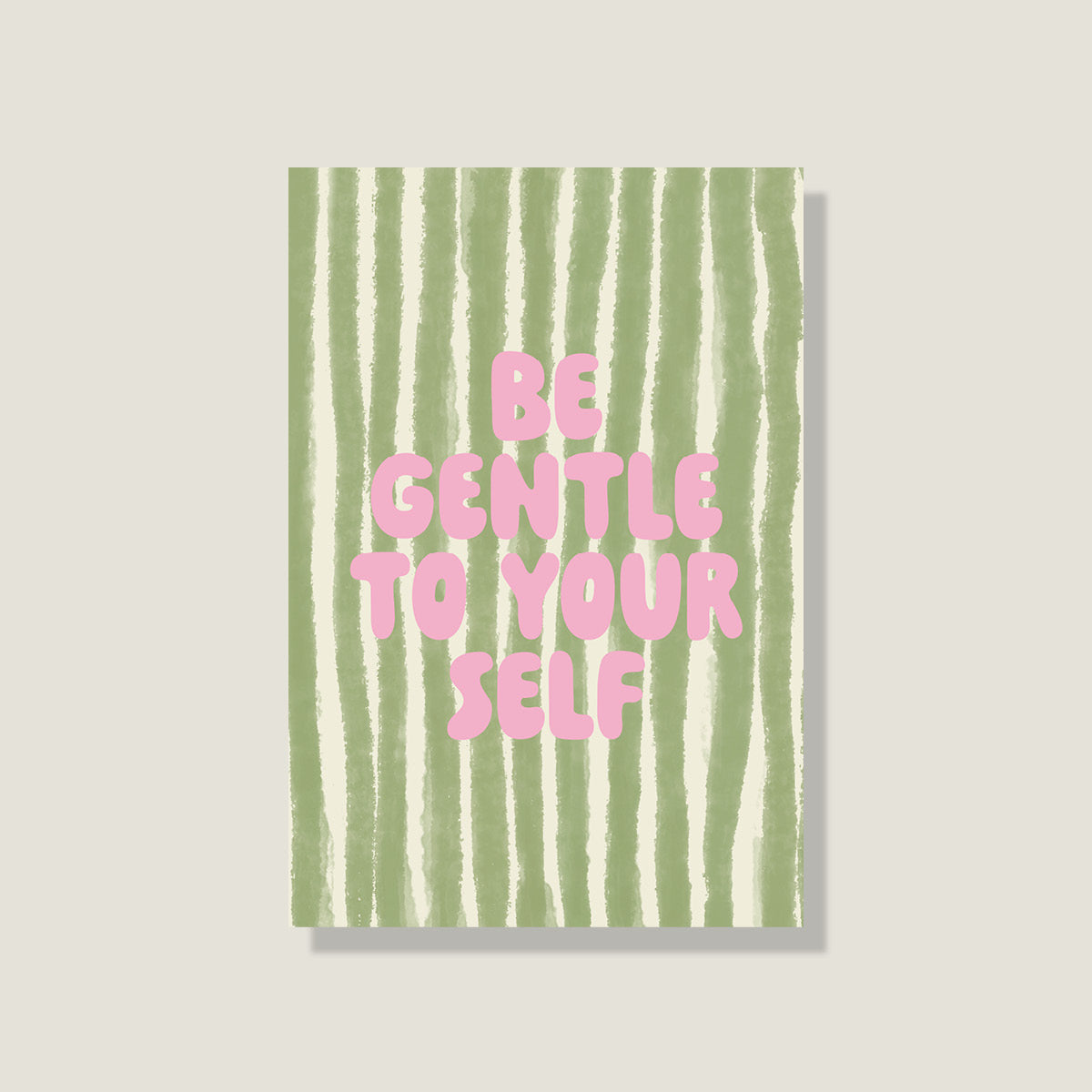 Postkarte 'Be gentle'