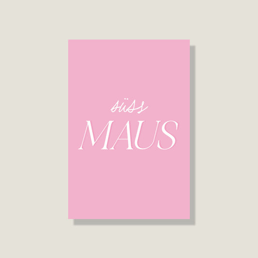 Postkarte 'Süßmaus'