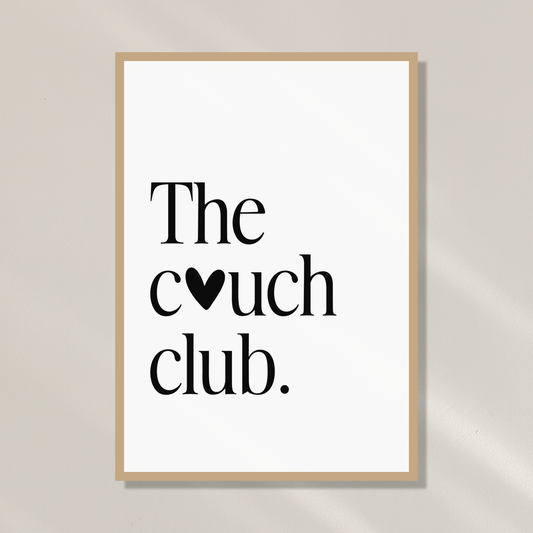 Modernes Poster mit süßem Design in Holzrahmen – ästhetische Wanddeko