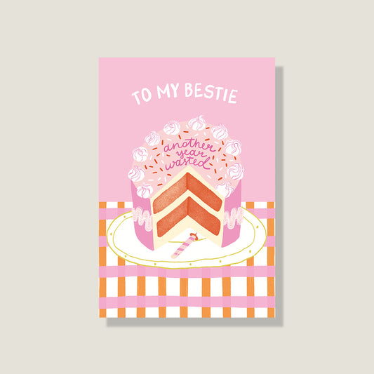 Postkarte 'To my bestie'