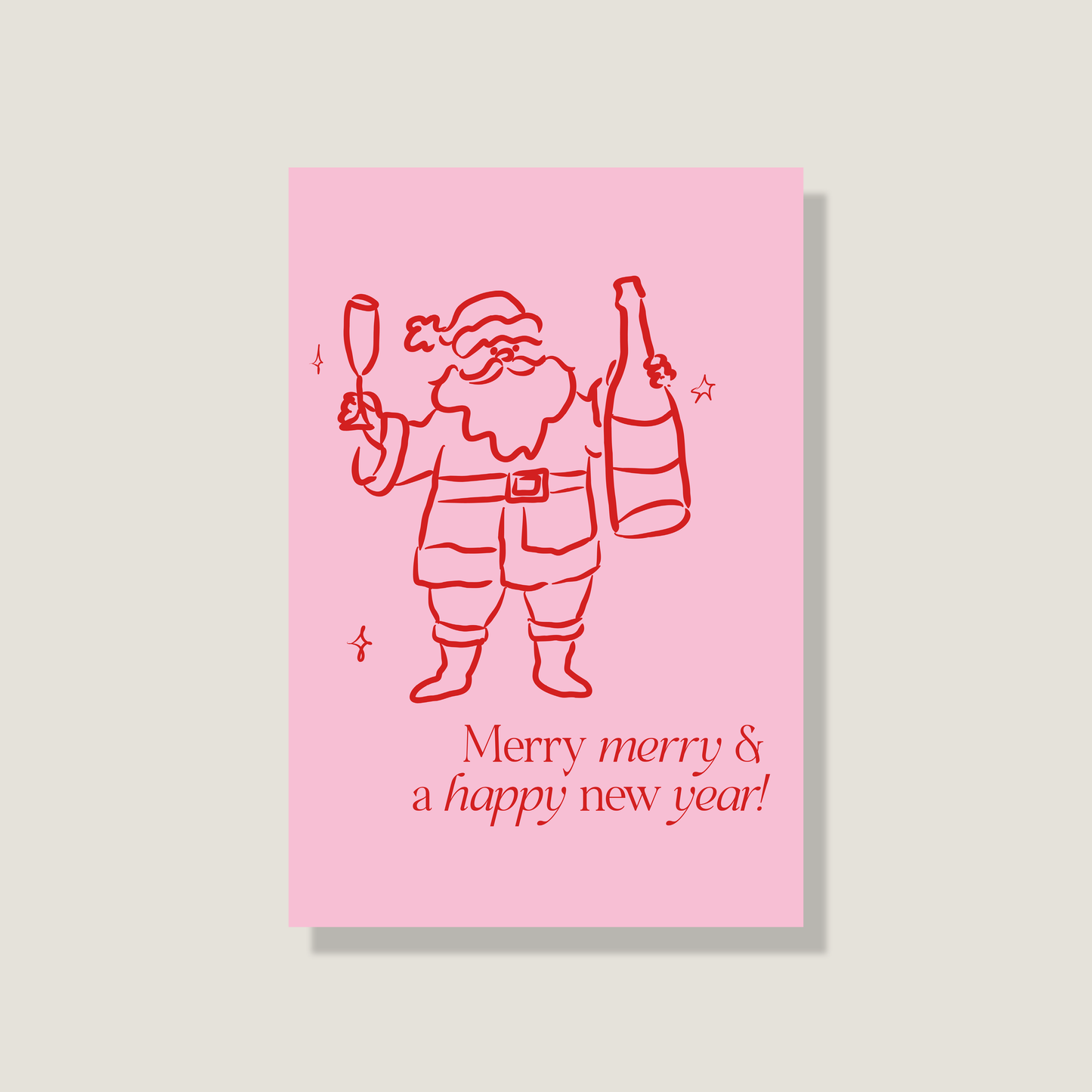 Postkarte 'Merry merry'