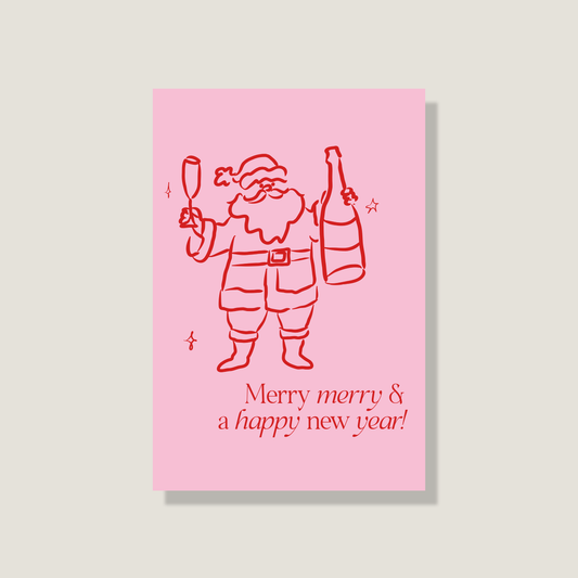 Postkarte 'Merry merry'