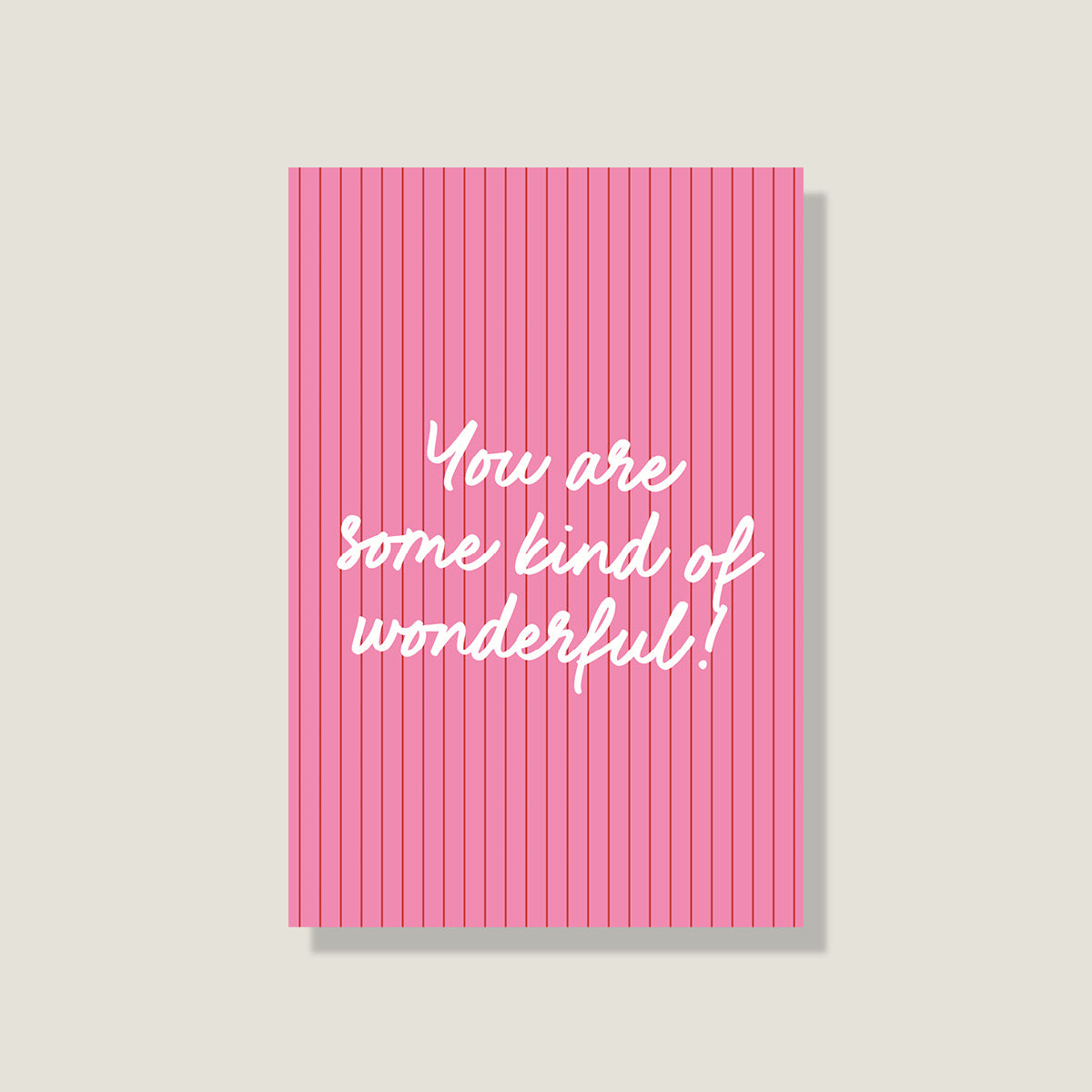 Postkarte 'Wonderful'