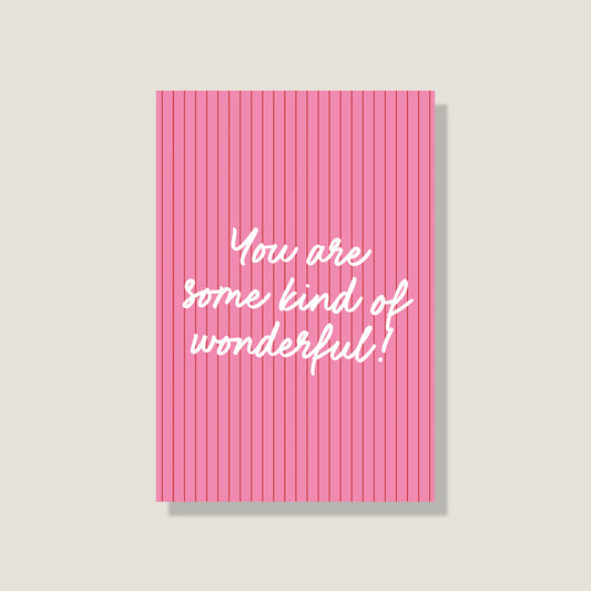 Postkarte 'Wonderful'