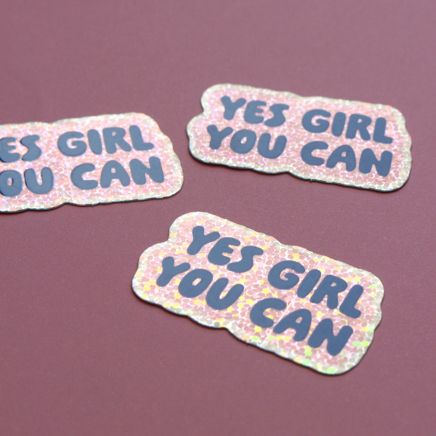 Glitzer Sticker 'Yes Girl'