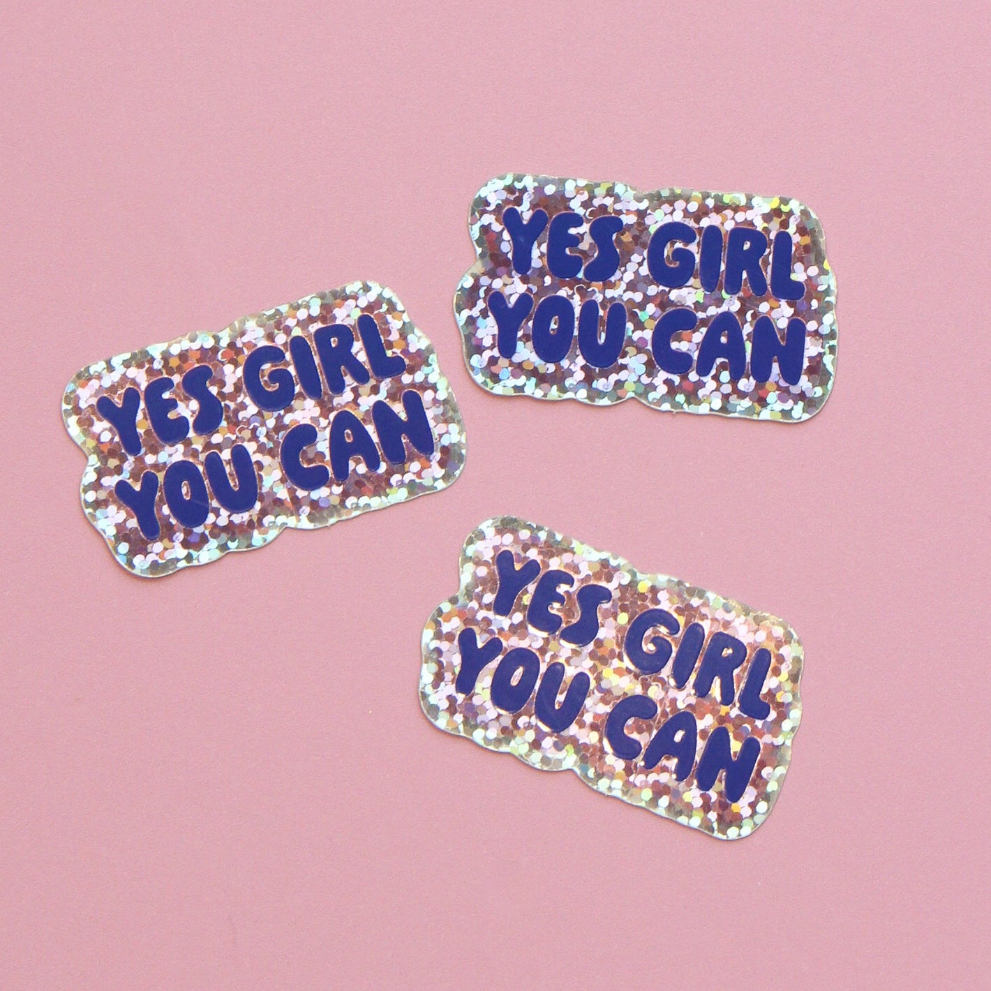 Glitzer Sticker 'Yes Girl'
